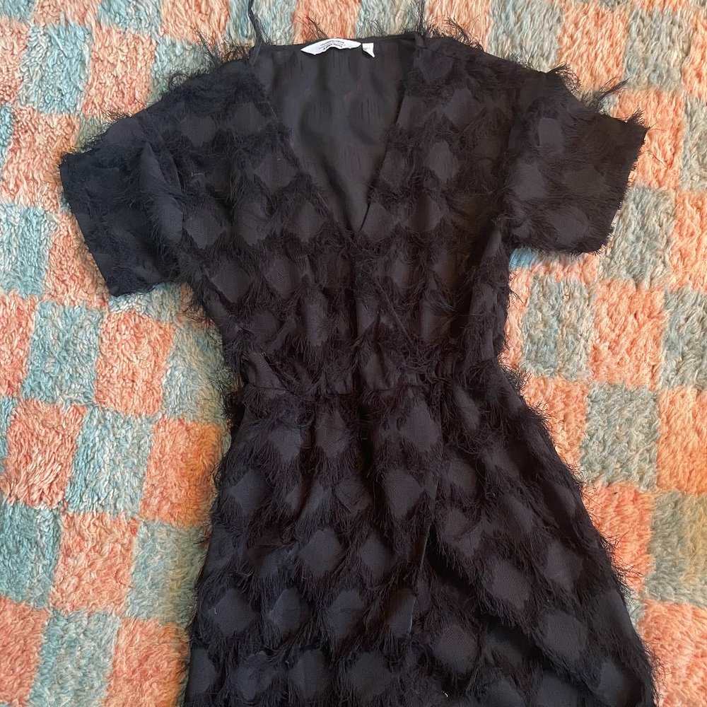 ❌️SOLD❌️& Other Stories Black Feathered Dress, 32